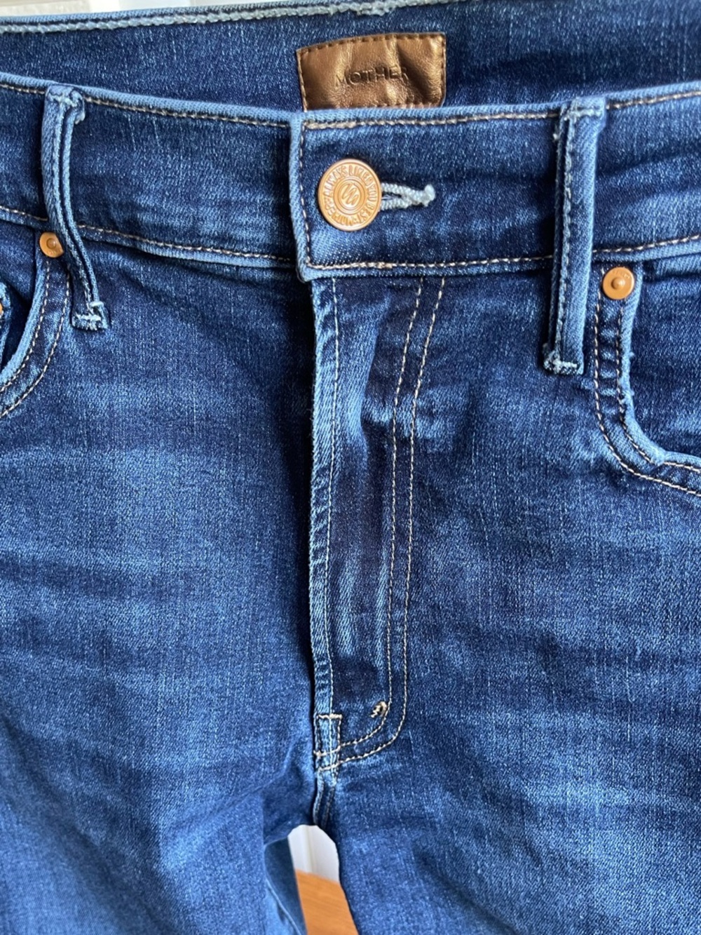 MOTHER The Insider Crop Step Fray Jeans Teaming Up Raw Hem Size 30 - Picture 15 of 16